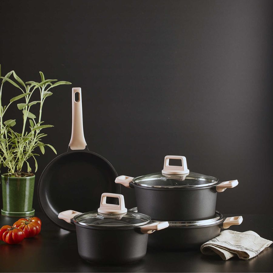 סט סירים 7 חלקים NOBLE מוקה