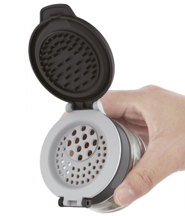 סט 6 צנצנות תבלינים מכסה משולב 85 מ"ל CASSIA