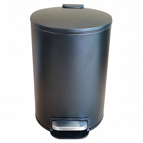 פח אשפה עגול 3 ליטר CLASSIC שחור סגירה שקטה מבית Eko