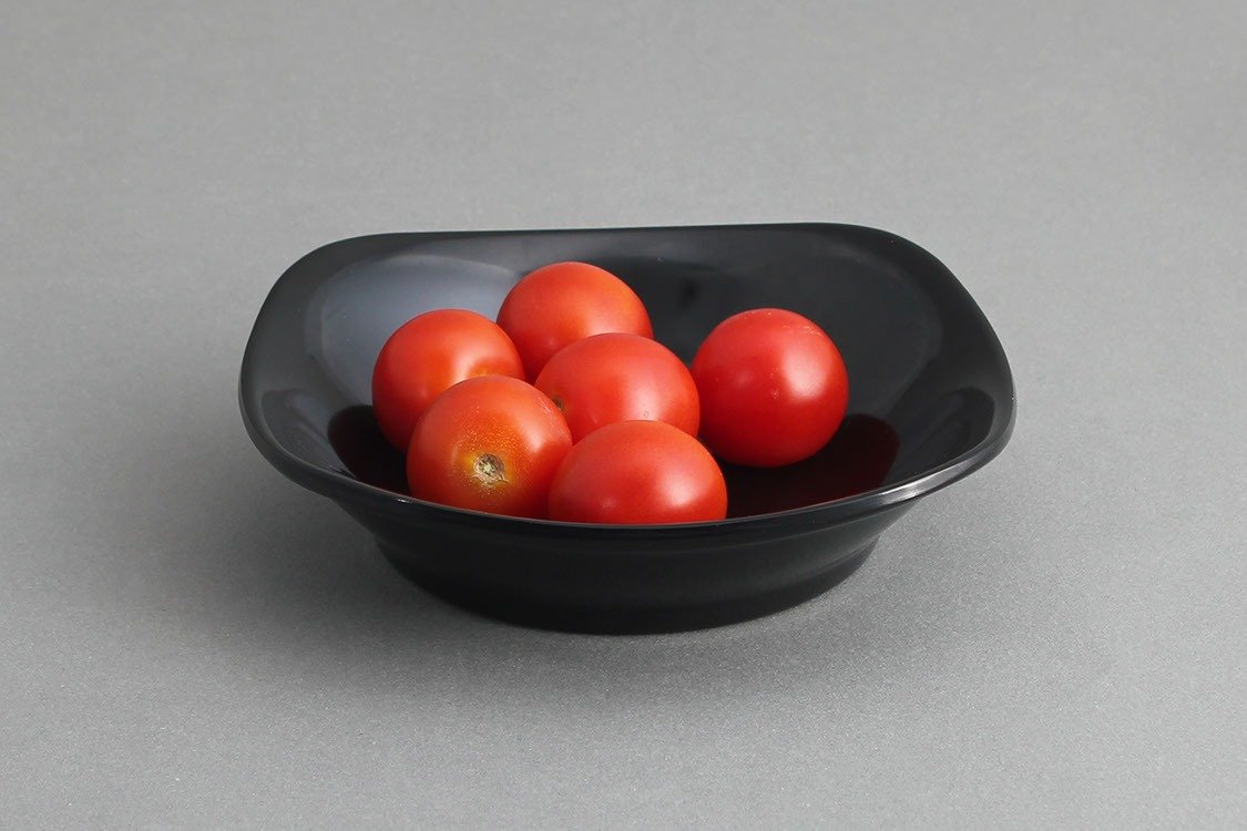 צלוחית רבועית 15X3.5 מלמין שחור