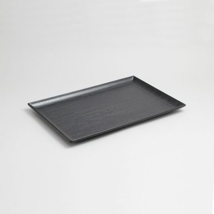 מגש דמוי עץ שחור 30X20 מלמין