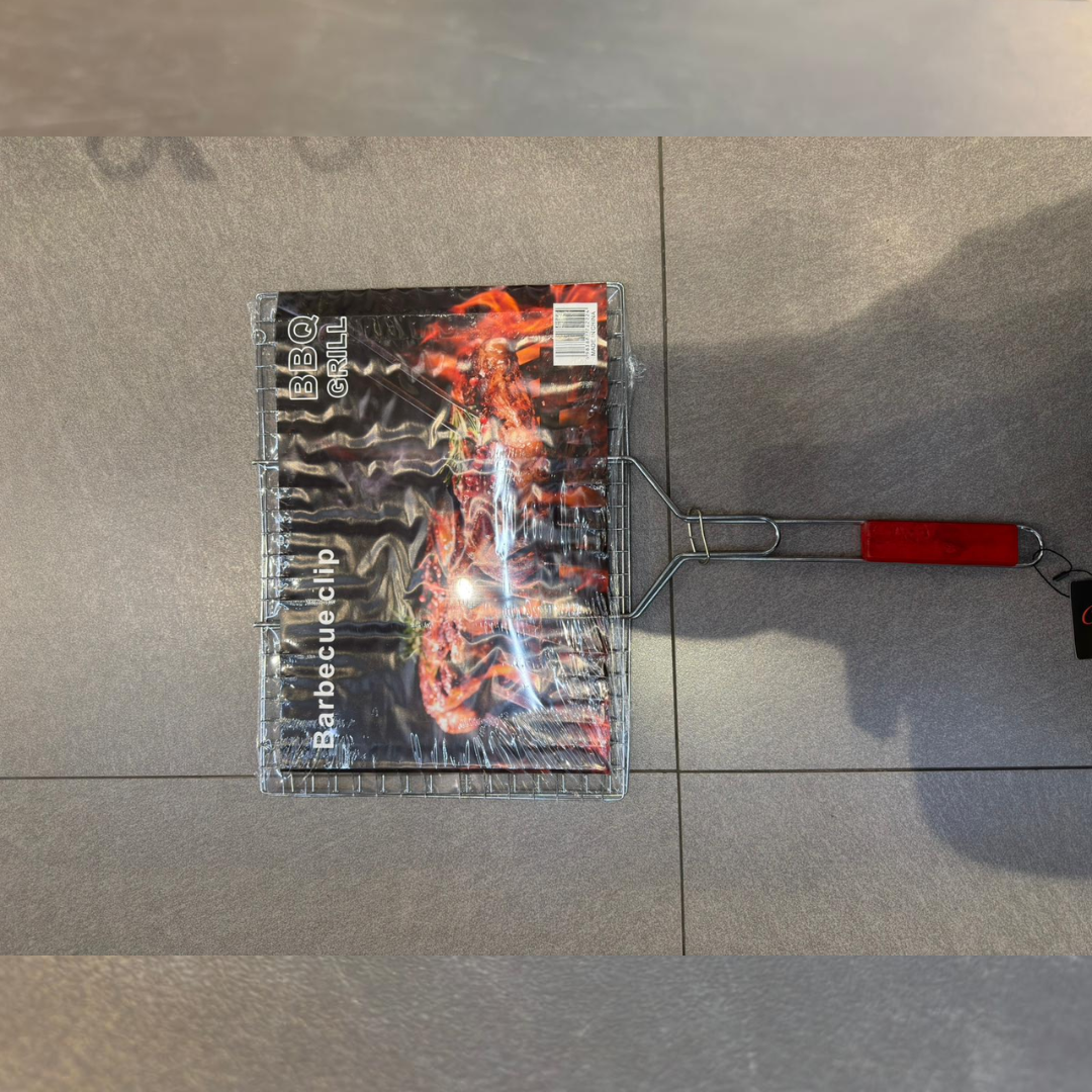 רשת לצלייה נירוסטה ידית עץ 30X40 ס"מ