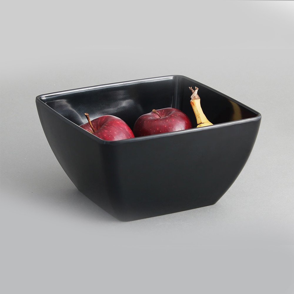 קערית ריבועית קוצ’ין 13X5 ס”מ סקורה מלמין שחור