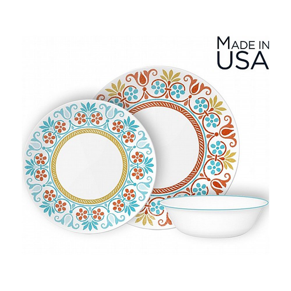 סט צלחות 12 חלקים , Terracotta Dreams , מבית CORELLE קורנינג