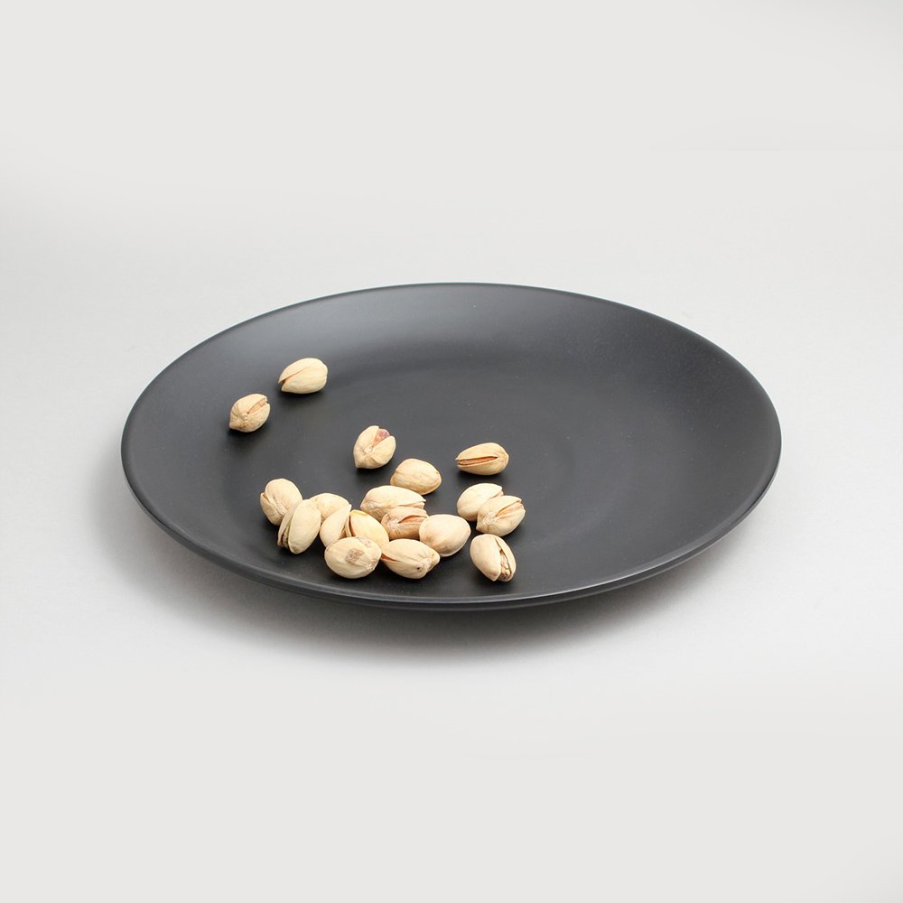 צלחת מנה עיקרית זן ווינד 25.4 ס”מ מלמין שחור