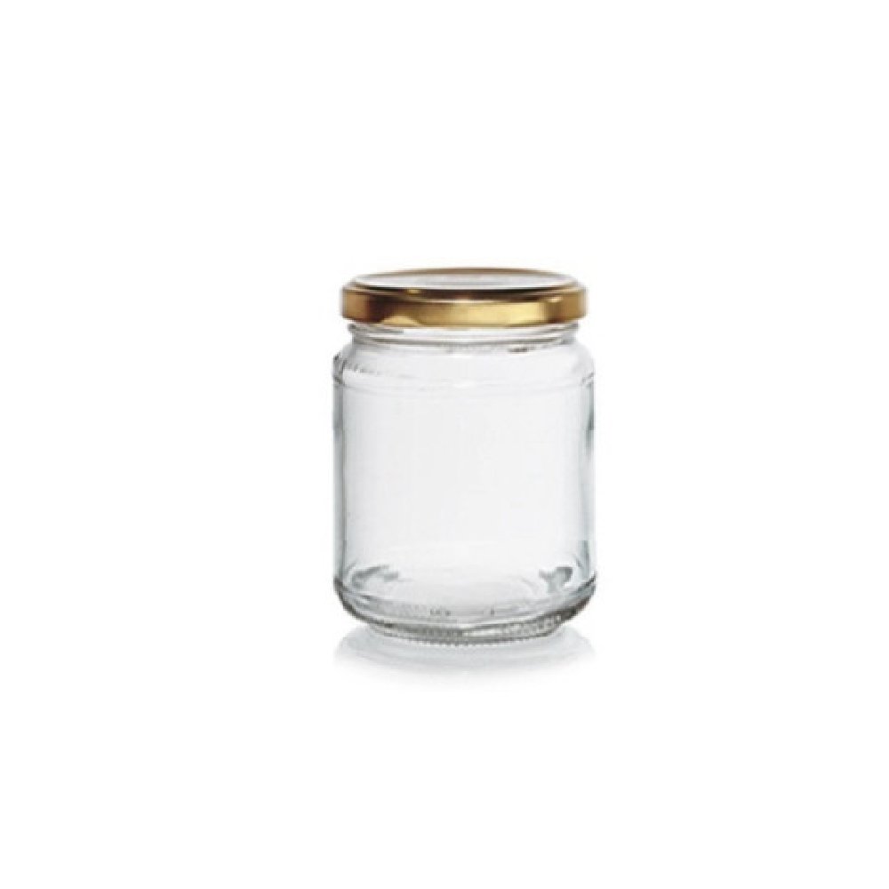 צנצנת זכוכית עגולה מכסה זהב סוטובטרו - 0.2 ל'