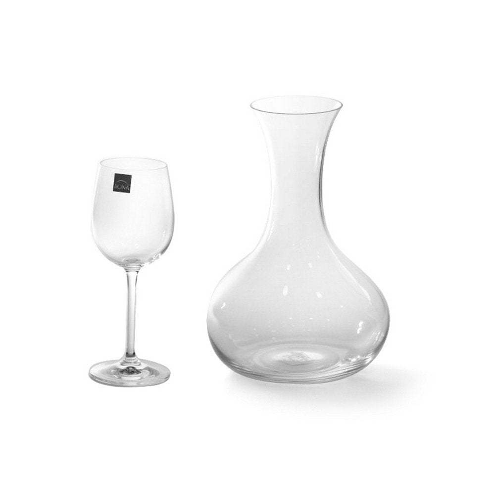 מארז 7 חלקים - דיקנטר 1.5 ל’ + סט 6 כוס יין 280 מ"ל RONA