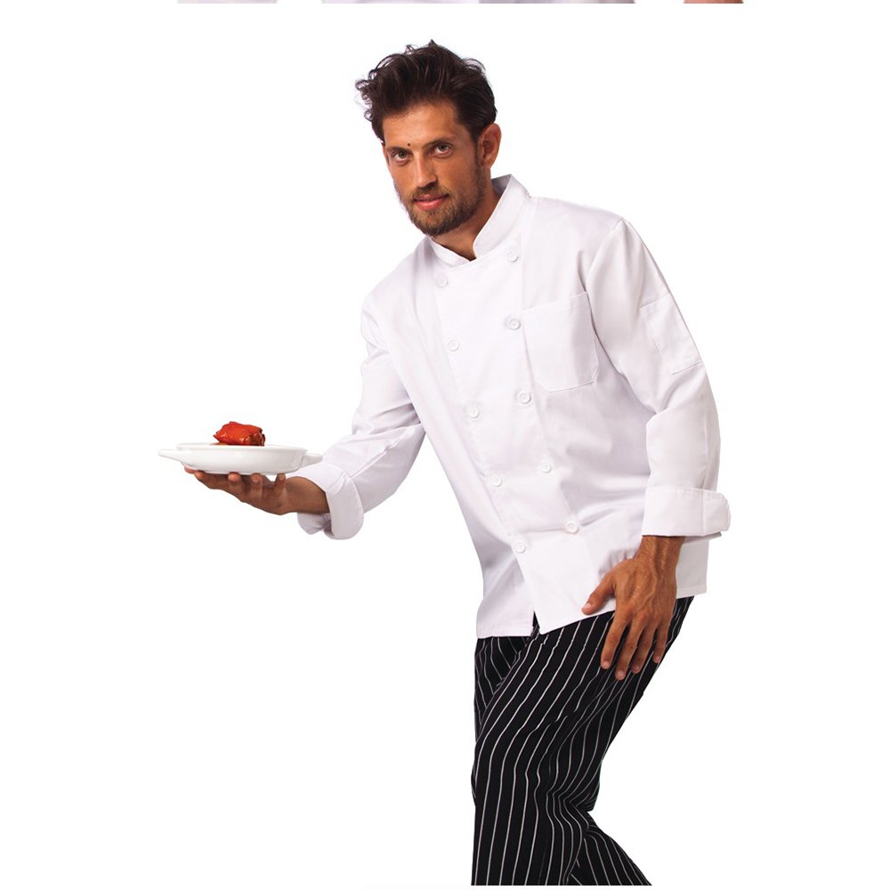 ג'קט שף לבן שרוול ארוך