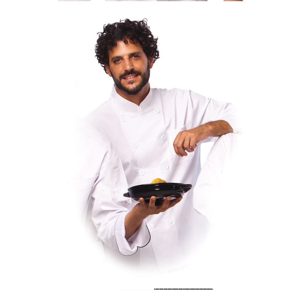 ג'קט שף לבן שרוול ארוך