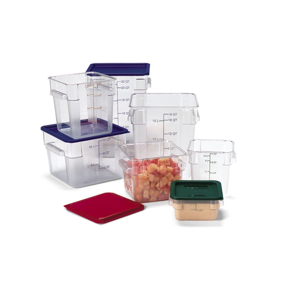 מיכל אחסון מרובע שקוף פוליקרבונט 22 ליטר