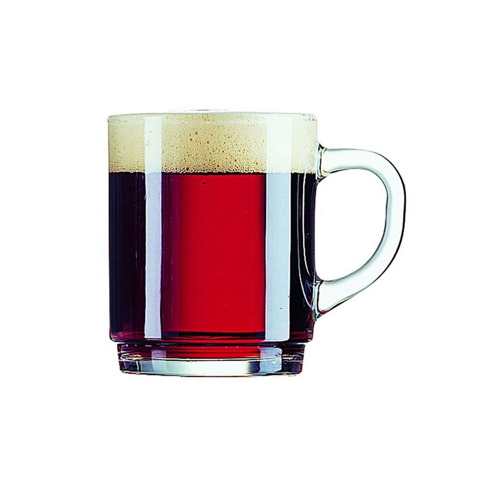 סט 6 ספל זכוכית - מאג שקוף נערם 250 מ"ל Arcoroc