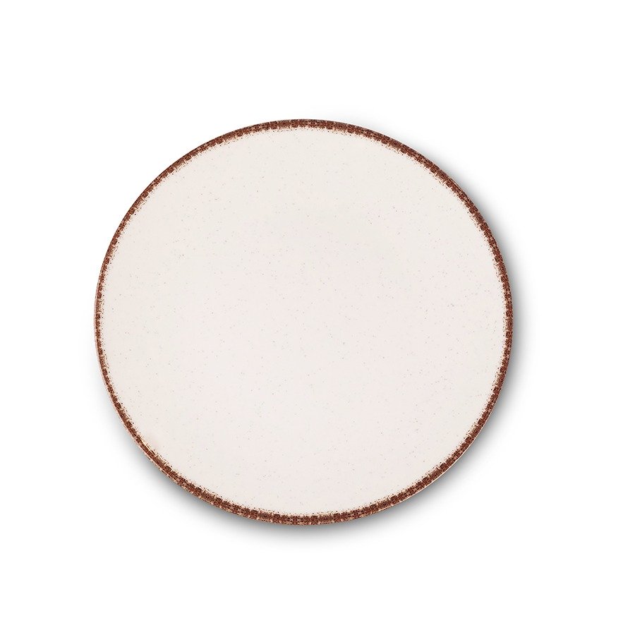 צלחת מלמין 23 ס"מ קרם