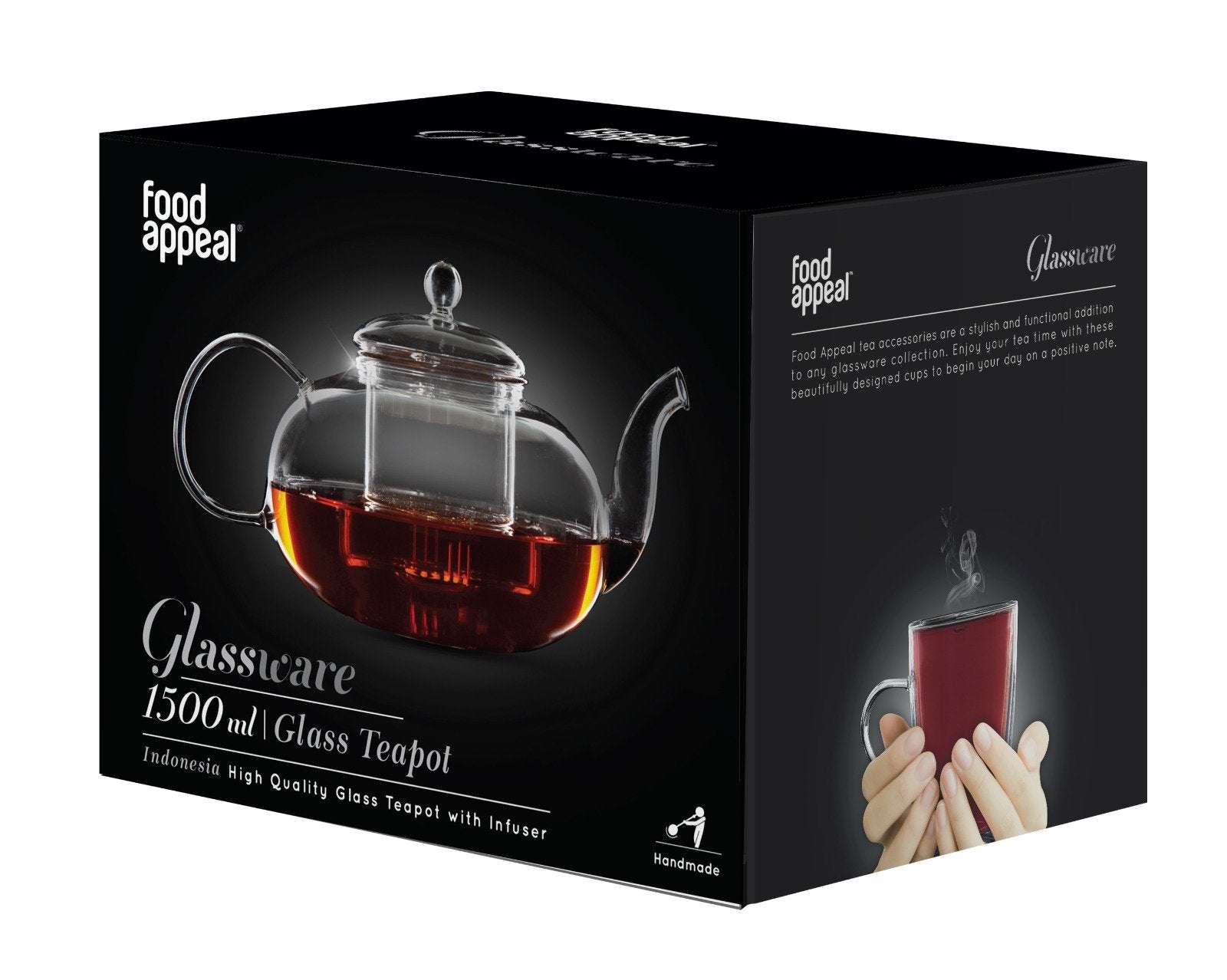 קומקום תה מזכוכית 2 ליטר INDONNESIA