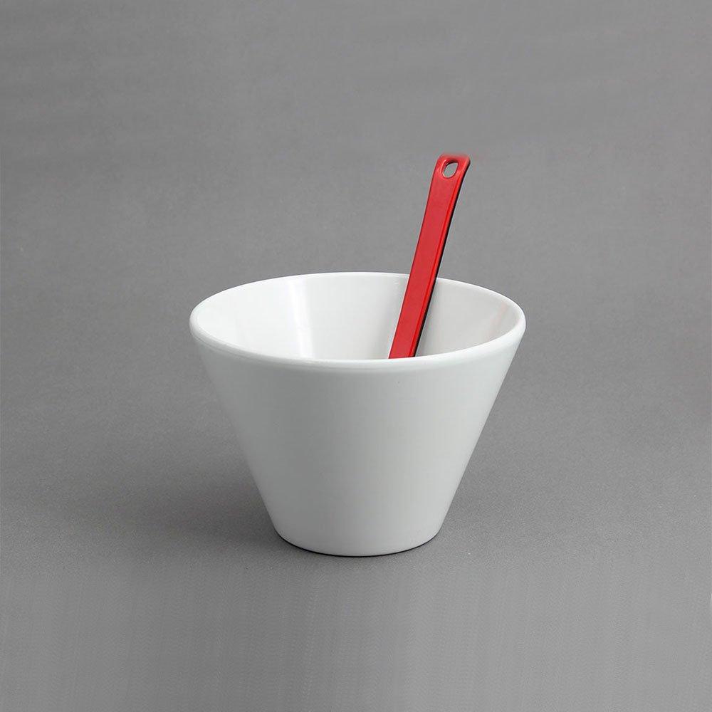 בול קערה קוני לסלט 16 ס”מ מלמין לבן