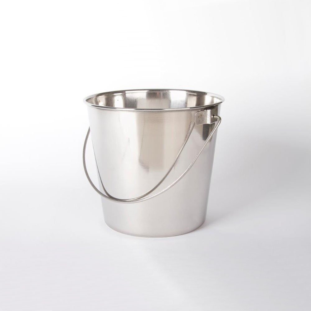 דלי נירוסטה/שמפניירה עם חישוק לאחיזה קוטר 30 ס"מ