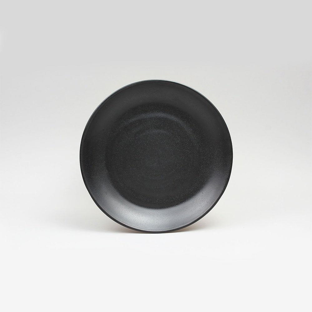 צלחת מנה ראשונה דמוי אבן שחור 19.5 ס”מ אישיקבה זן מלמין