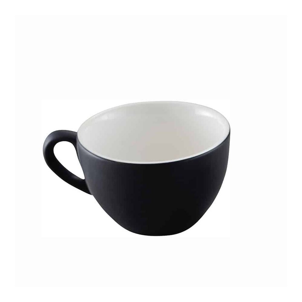 ספל קפה עגול פורצלן שחור מט 250 מ”ל JAGUAR