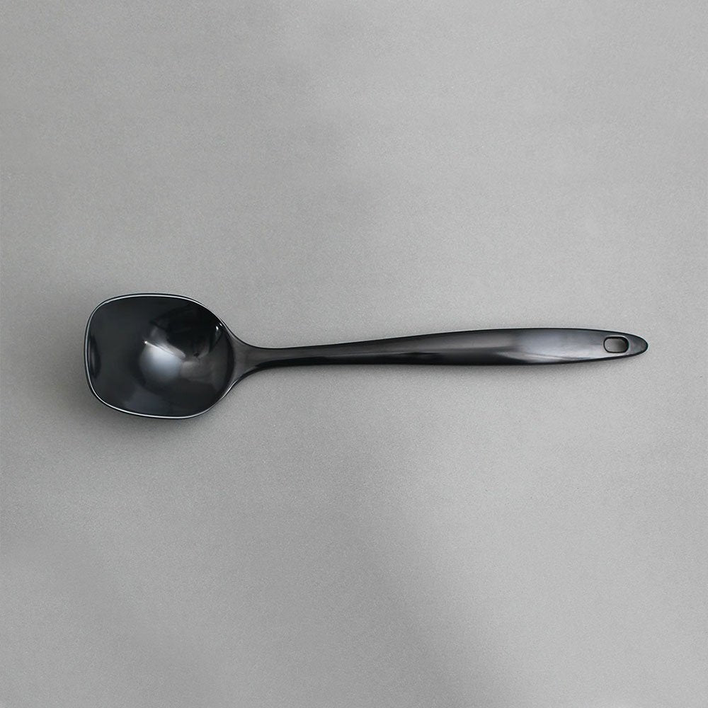 כף חלוקה מלמין שחור 30 ס"מ