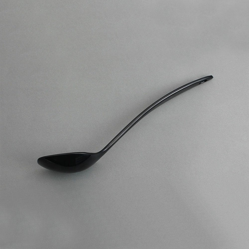 כף חלוקה מלמין שחור 30 ס"מ