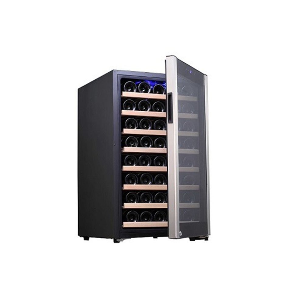 מקרר יין עד 48 בק, GALAXY פרמיום מדחס, מדפי עץ נשלפים, תצוגה דיגיטלית.