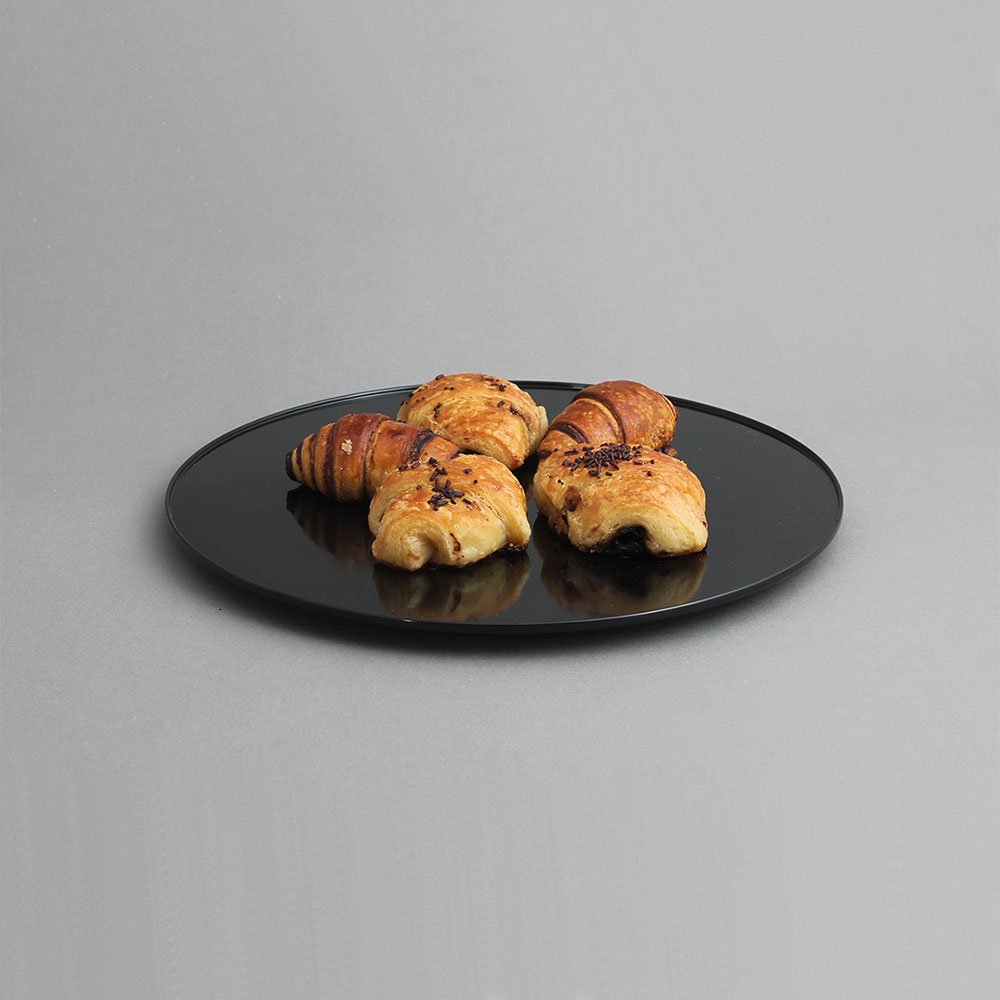 מגש עגול לעוגה 1.5X31 מלמין שחור