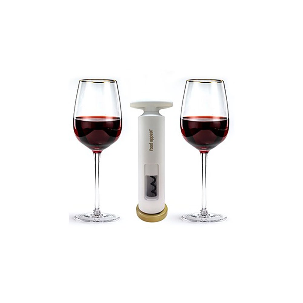 סט 2 כוסות יין + פותחן יין ידני ESPECIALLY FOR YOU