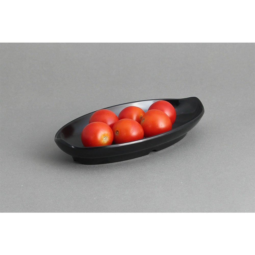 רביירה אובלית 19 ס"מ מלמין שחור