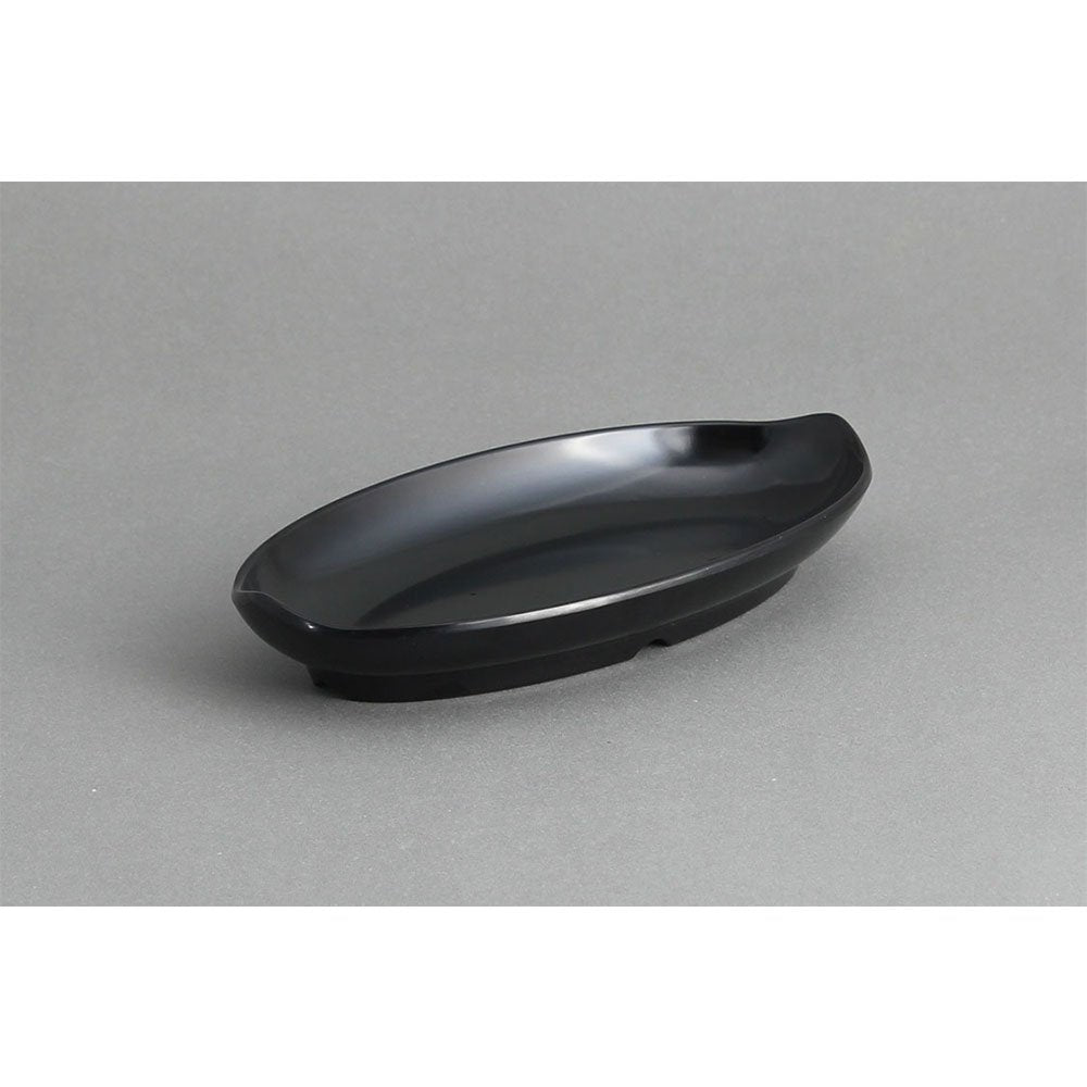 רביירה אובלית 19 ס"מ מלמין שחור