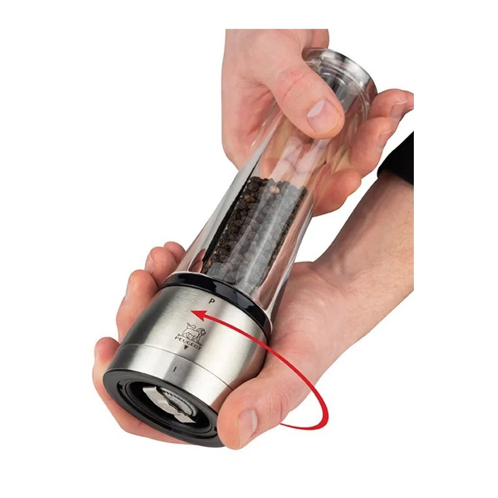 מטחנת פלפל 21 ס"מ נירוסטה אקריליק Daman , פיג’ו