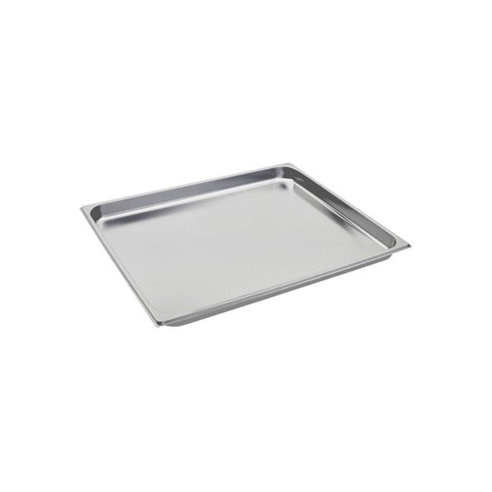 גסטרונום 2/1/40 נירוסטה 65/53 ס"מ, עומק 4 ס"מ עובי 0.8 מ"מ 5 ליטר