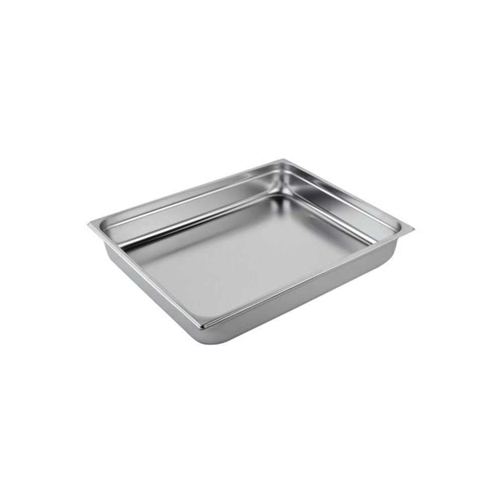 גסטרונום 2/1/150 נירוסטה 65/53 ס"מ, עומק 15 ס"מ עובי 0.8 מ"מ 52 ליטר