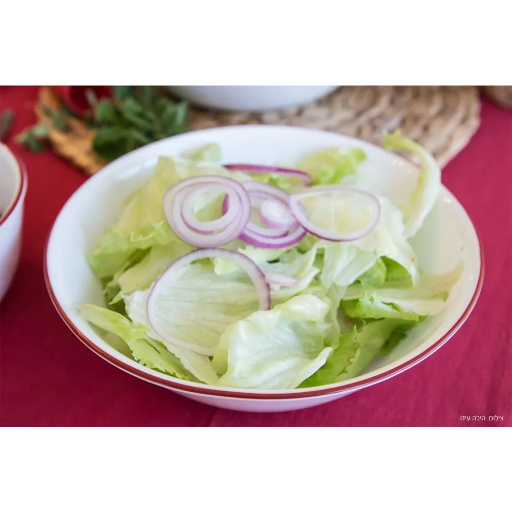 קערת סלט 1 ל', פס אדום CORELLE קורנינג