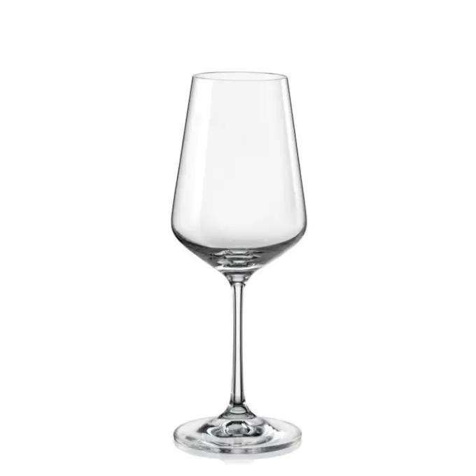 סט 6 כוס יין - קריסטל סנדרה 450 מ"ל CRYSTALEX