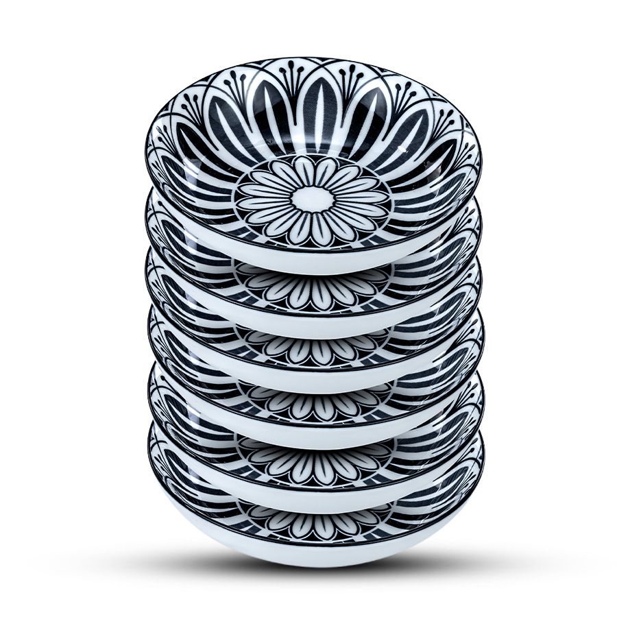 סט 6 קעריות TANGIRA פורצלן 15 ס"מ שחור מבית Food appeal