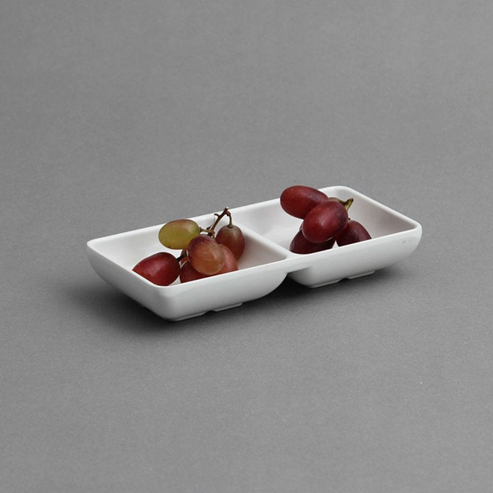 רוטביה מלבנית מחולקת 7X14.5 מלמין לבן