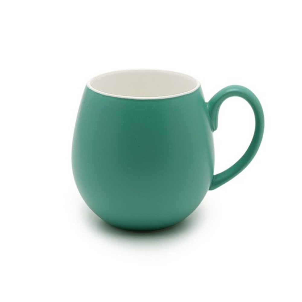 ספל מאג קרמי עגול 400 מ"ל כחול בהיר טורקיז Alfa