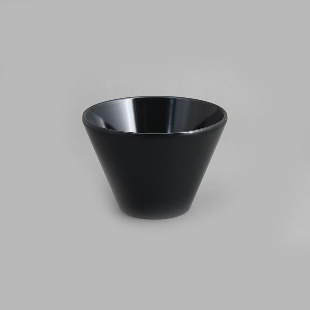 בול קערה קוני לסלט 16 ס”מ מלמין שחור