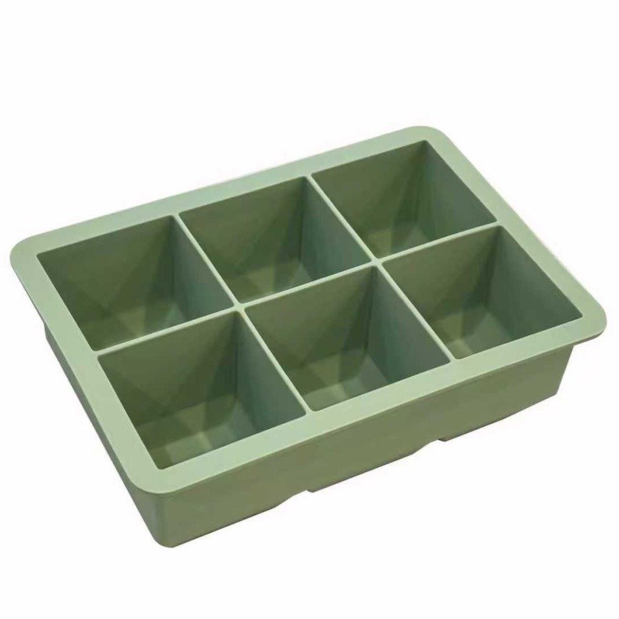 תבנית קרח סיליקון - 6 קוביות COOK JOY מידה XL צבע מרווה