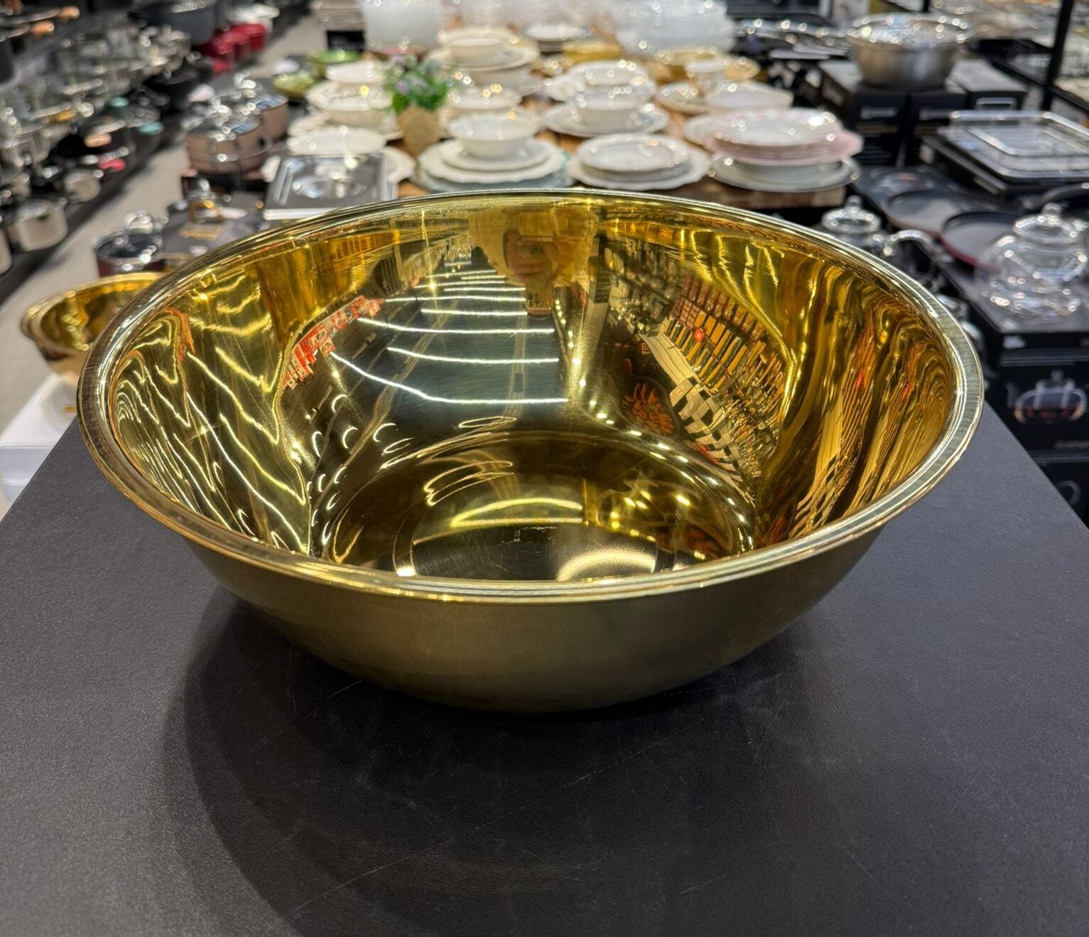 קערת ערבול נירוסטה זהב 32 ס״מ