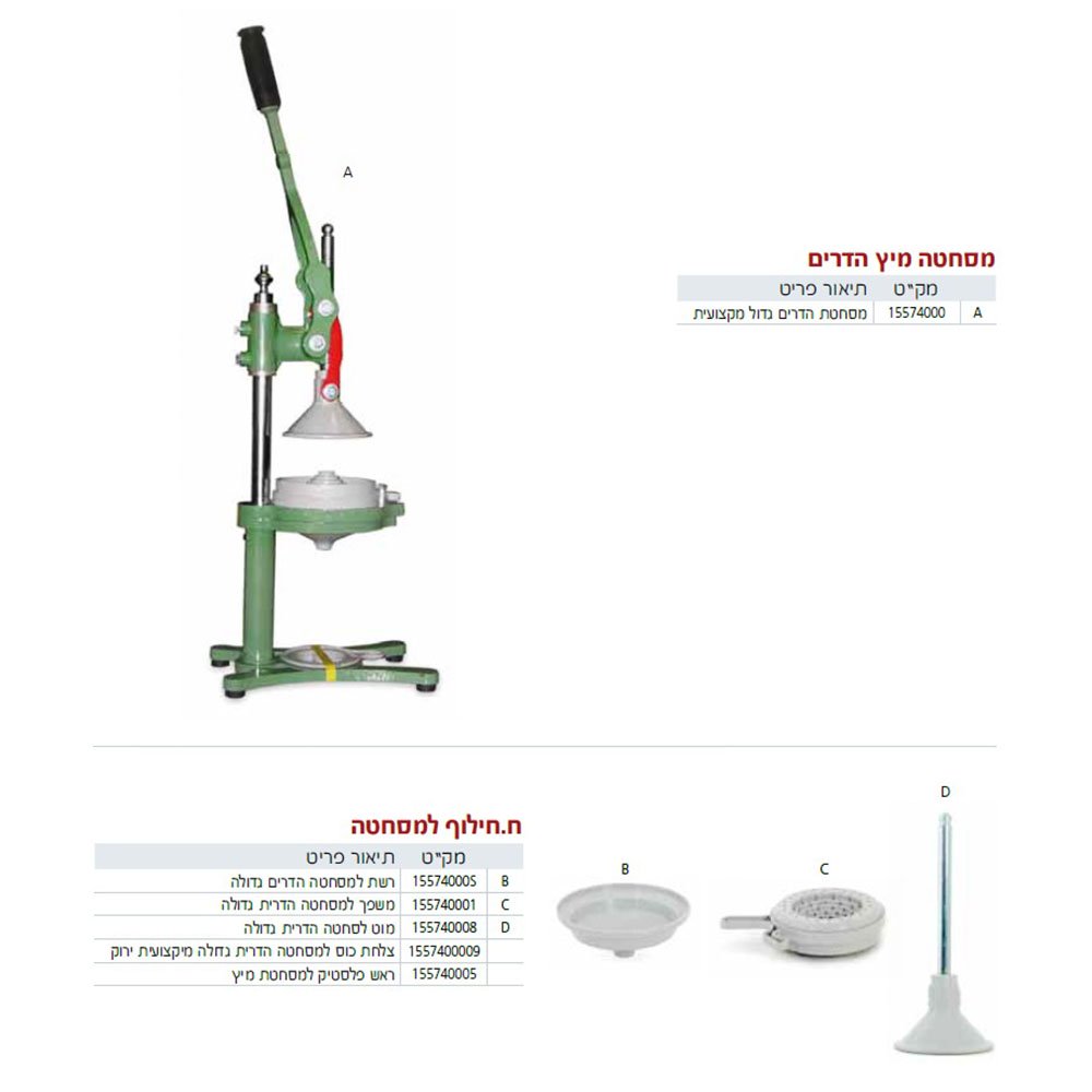 מסחטת הדרים גדולה מיקצועית מקורית זקסנברג