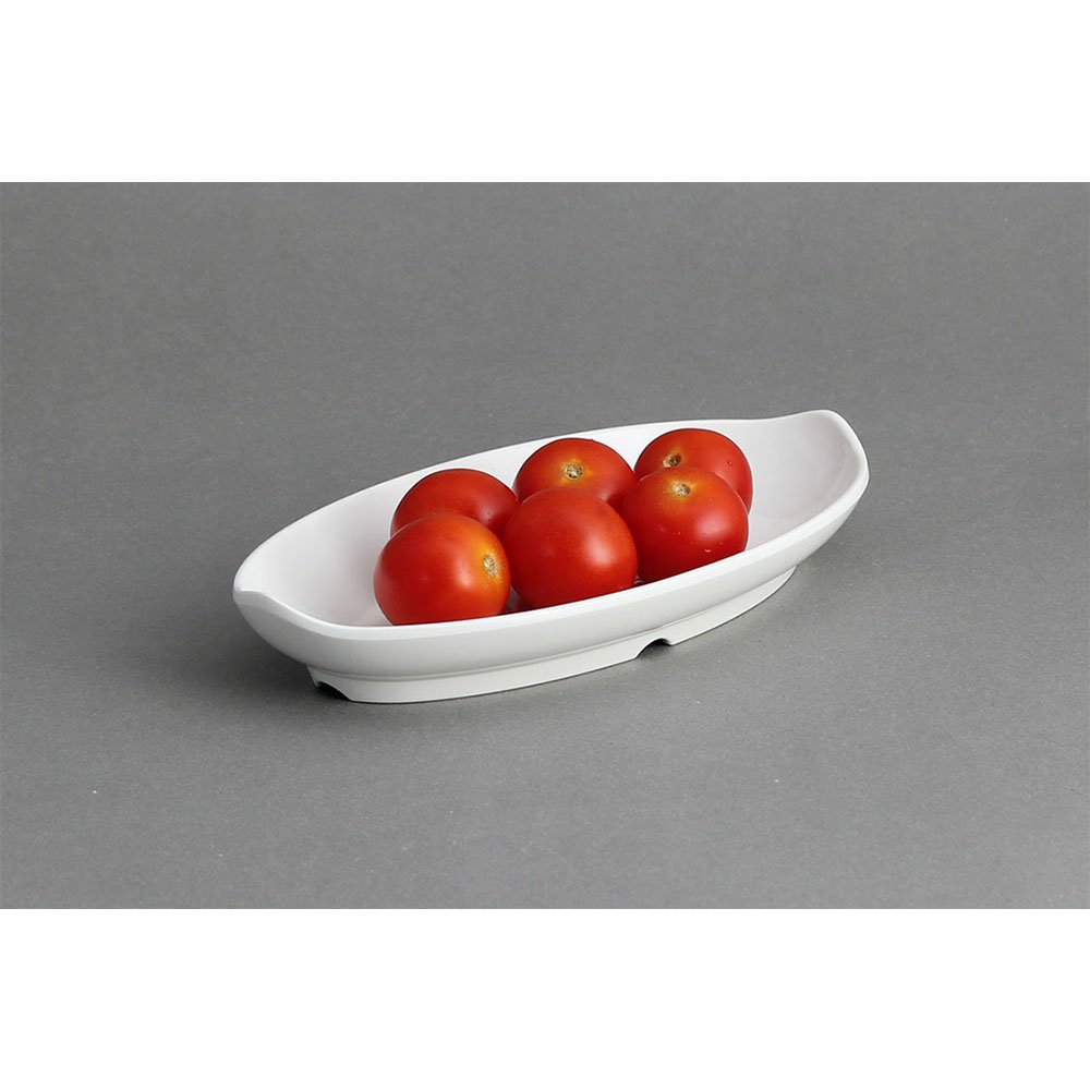 רביירה אובלית 19 ס"מ מלמין לבן