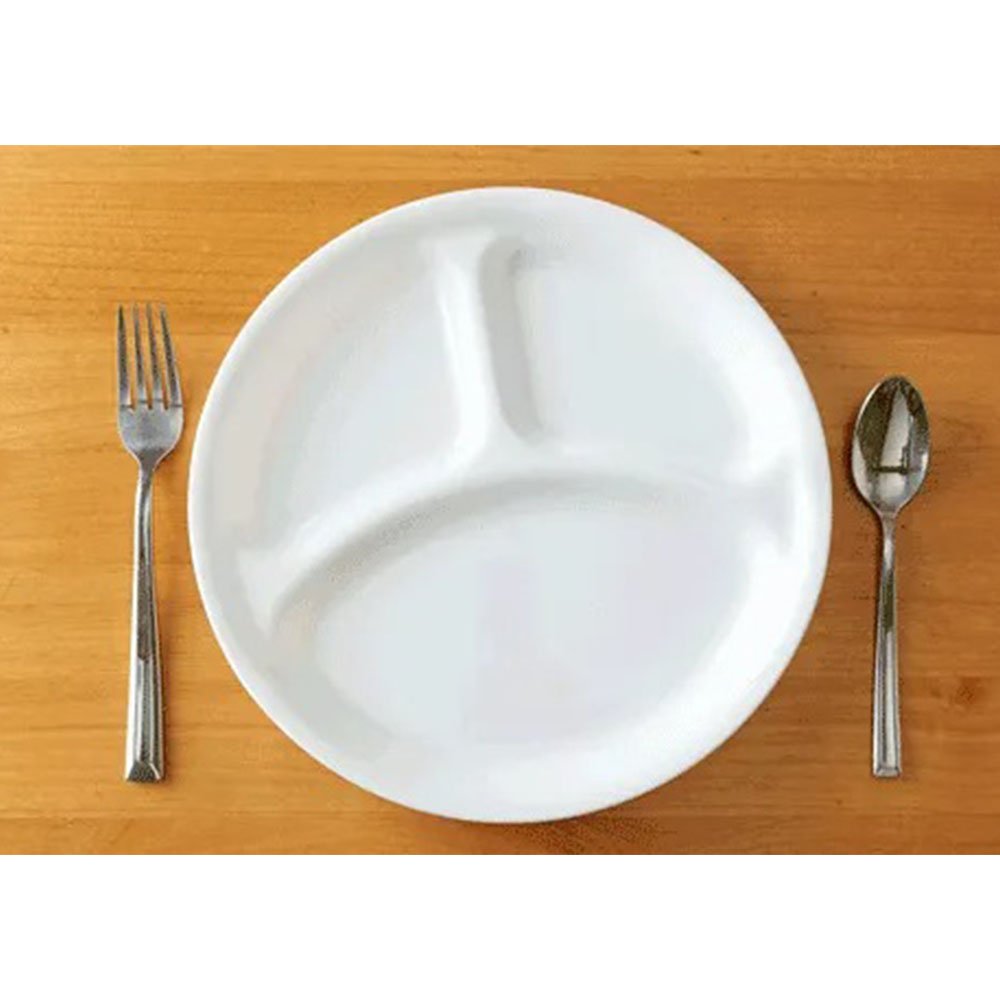 צלחת מחולקת 26 ס"מ , Winter Frost White קורנינג CORELLE