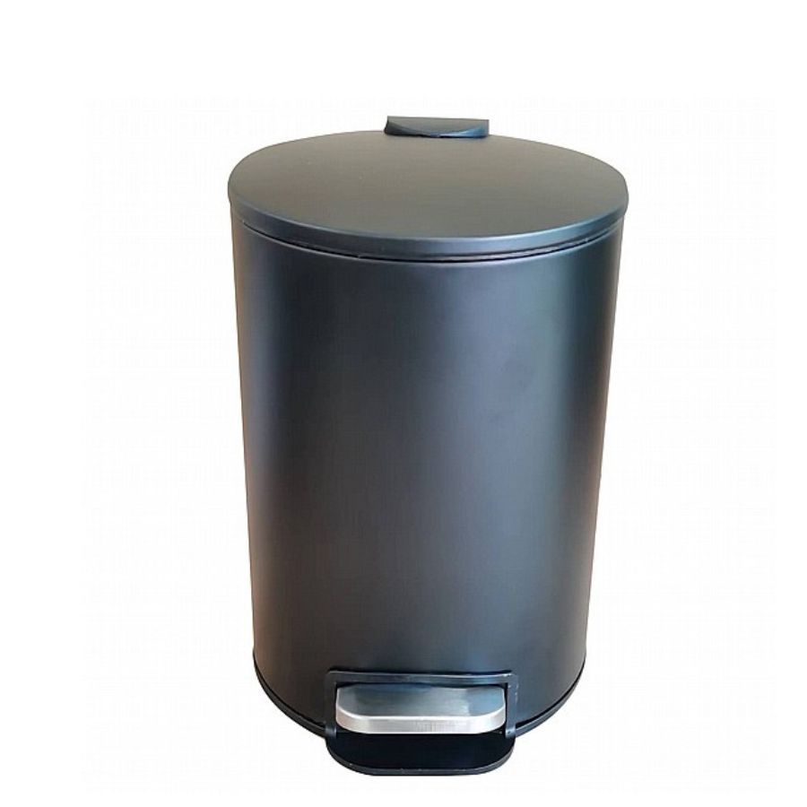 פח אשפה עגול 3 ליטר CLASSIC שחור סגירה שקטה מבית Eko