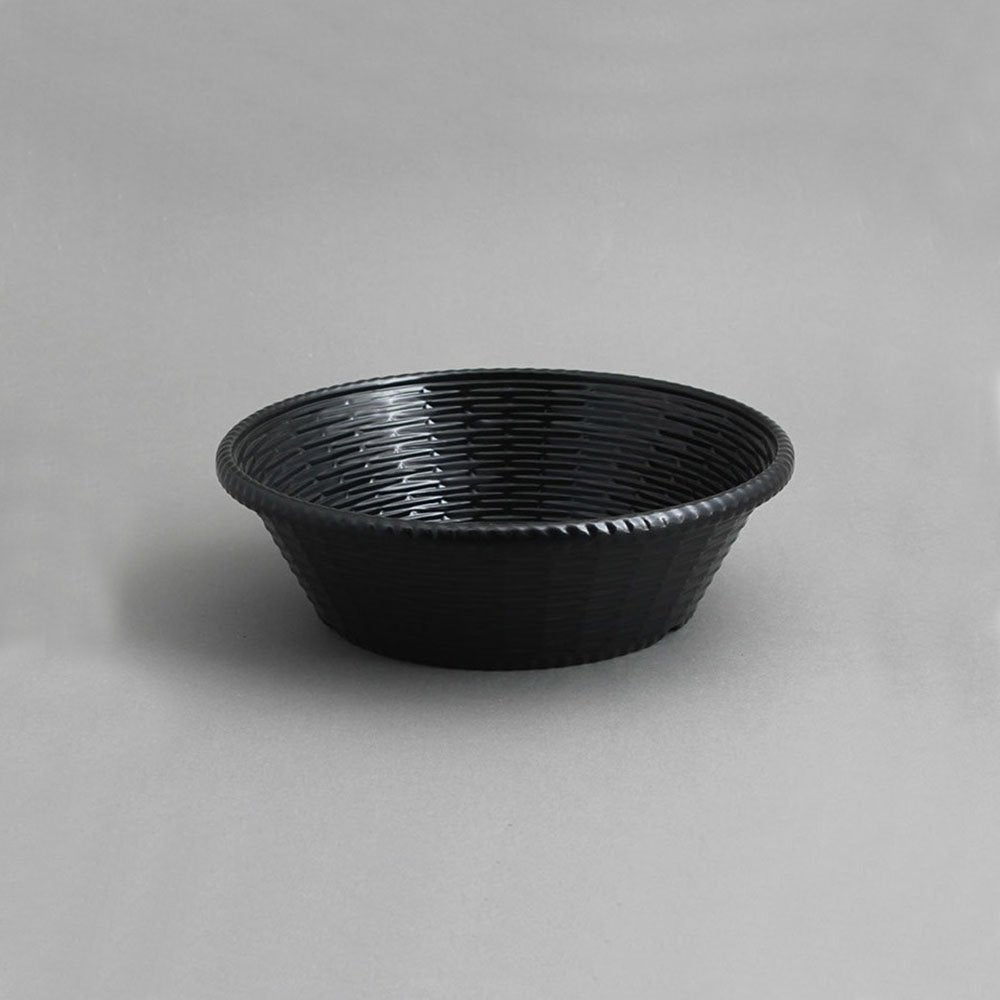 סלסלה ללחם עגולה מלמין שחור 24 ס"מ