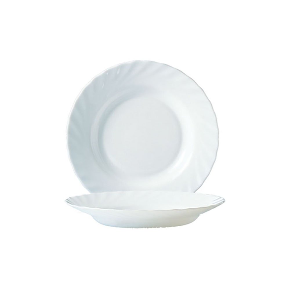 צלחת עמוקה 22.5 ס”מ טריאנון לבן Arcoroc