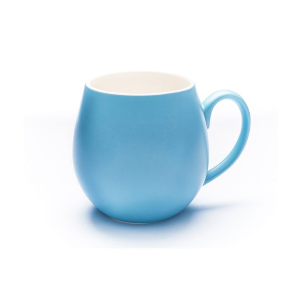 ספל מאג קרמי עגול 400 מ"ל תכלת מט Alfa