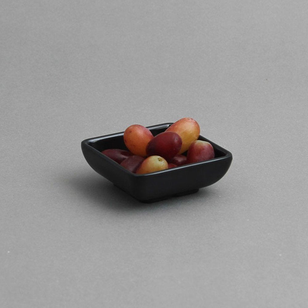 רוטביה ריבועית 7X7 ס"מ מלמין שחור