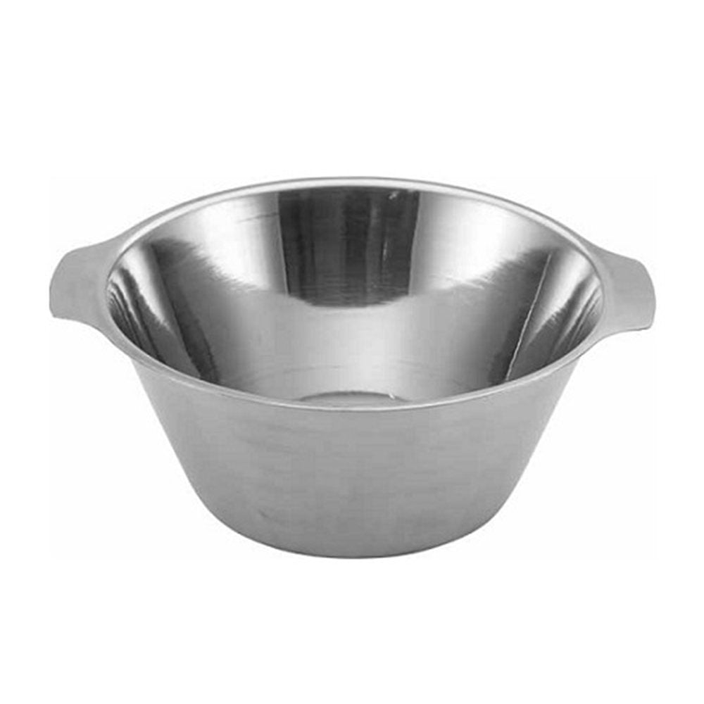 קערה ישרה נירוסטה עם ידיות 20 ס”מ