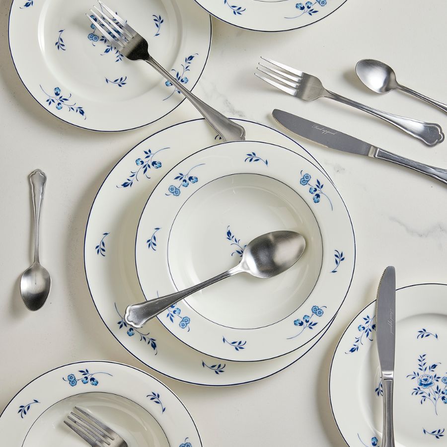 סט סכו"ם מהודר 24 חלקים SILVER EMERALD מאט