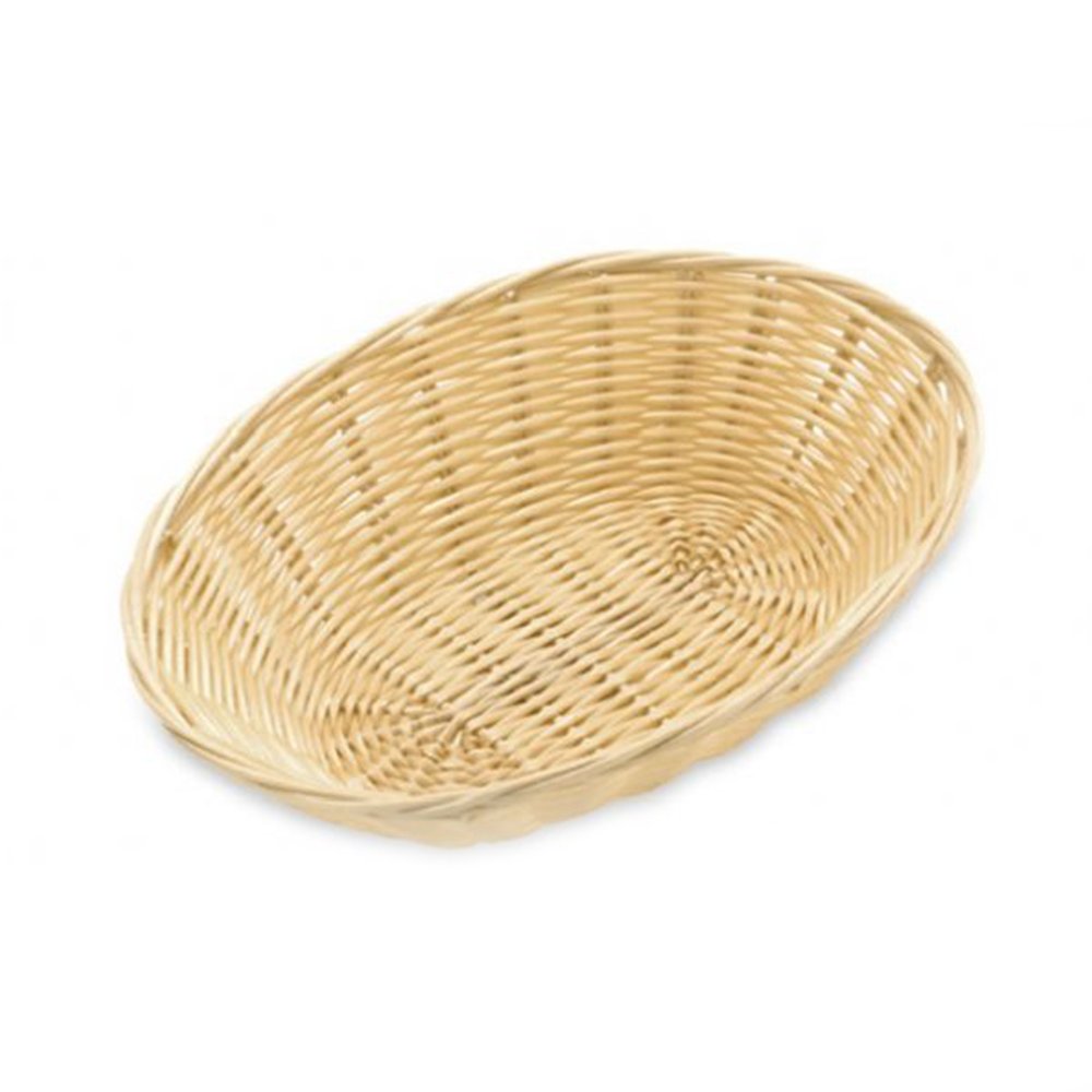 סלסלה ללחם דמוי קש בהיר אובלי 15*23 ס"מ